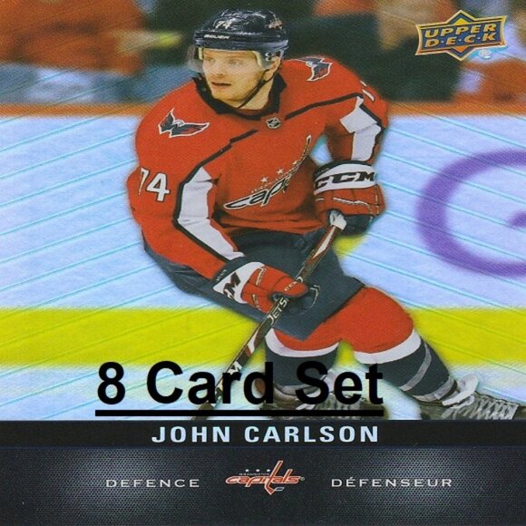John Carlson Washington Capitals NHL Hockey Card Collection - 8 Card Set - Picture 1 of 9